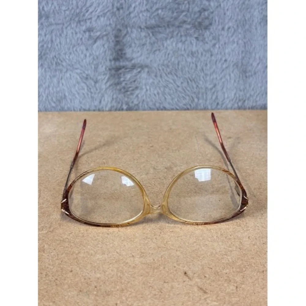 Savvy 220 Brown Oval Cat Eye Eyeglass Frames 53-14-135 Vintage Style
